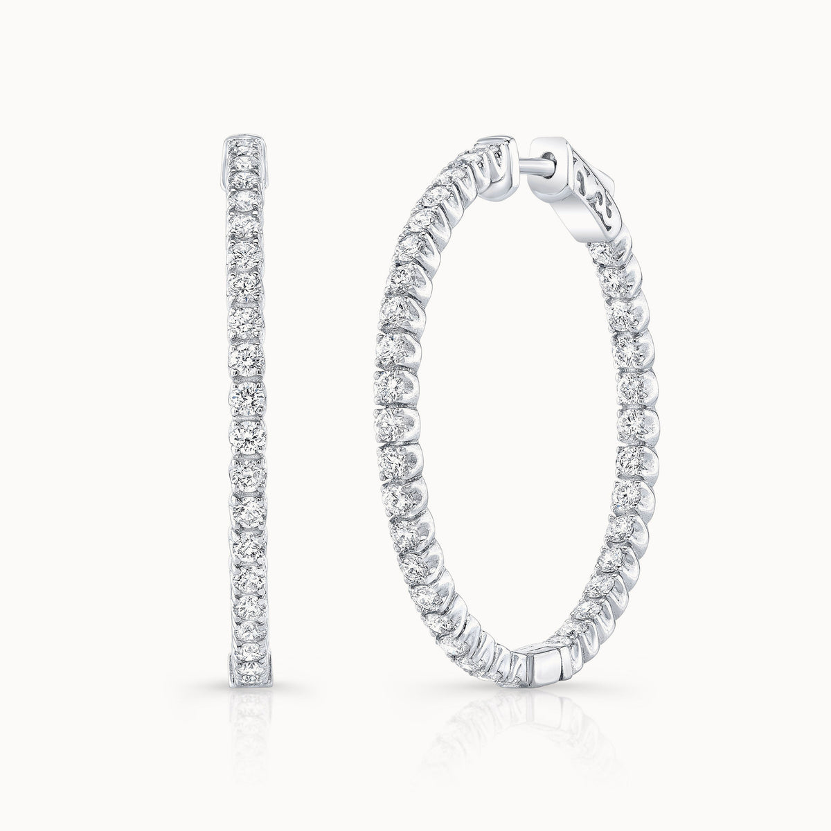 The Nouveau 2.29ct Lab Grown Diamond Hoops