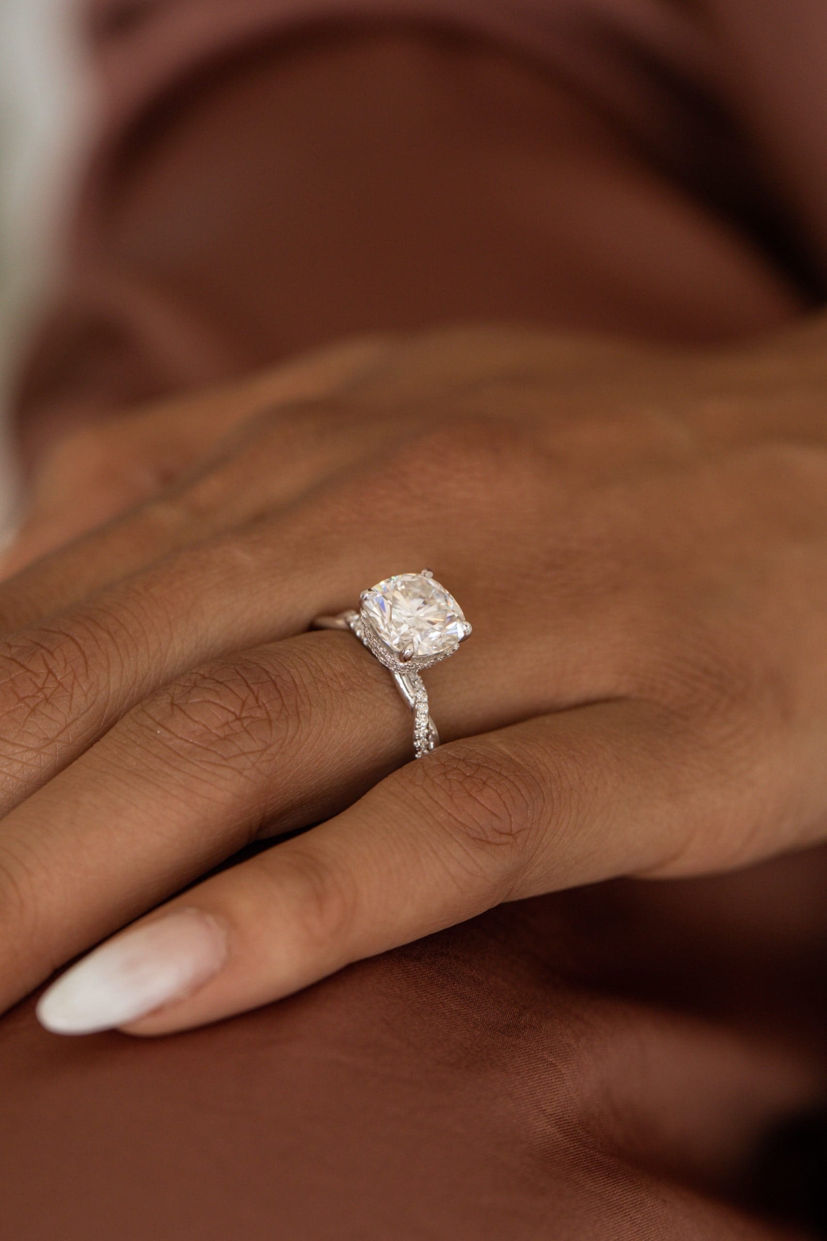 The Caprice Cushion Lab Grown Diamond Ring