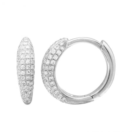 Agent Jewel - 14k White Gold Diamond Earrings