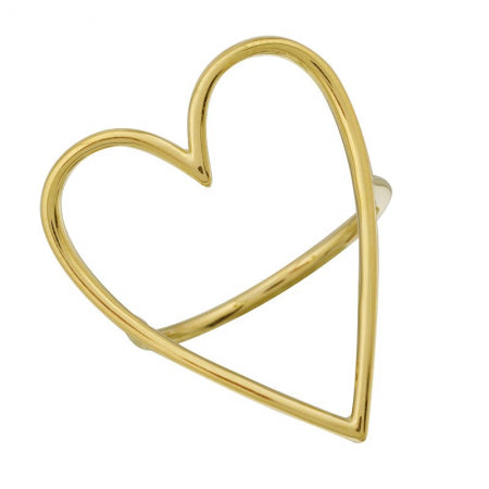 Agent Jewel - 14k Yellow Gold Open Heart Ring