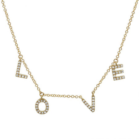 Agent Jewel - 14k Yellow Gold Diamond Necklace