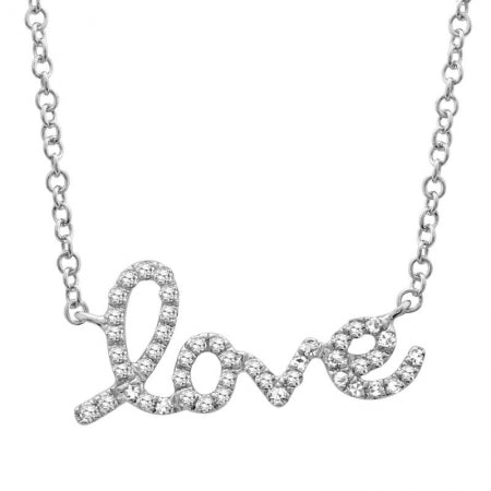 Agent Jewel - 14k White Gold Diamond Necklace