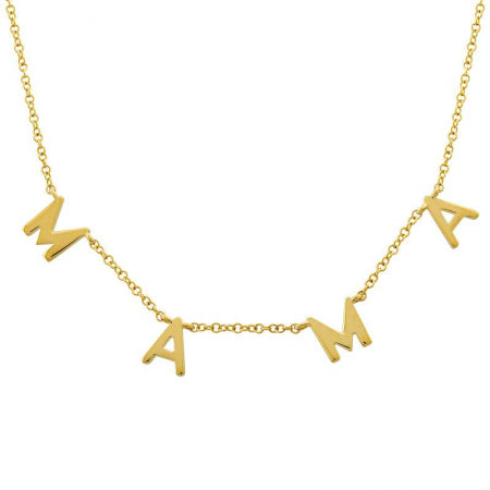 Agent Jewel - 14k Yellow Gold Mama Necklace