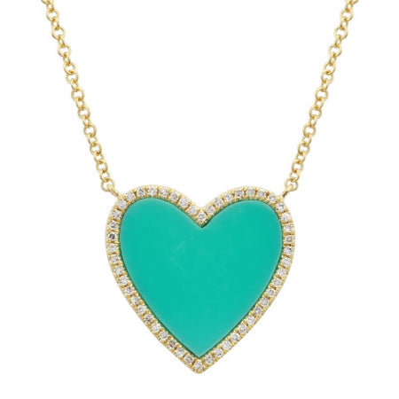 Agent Jewel - 14k Yellow Gold Turquoise Necklace